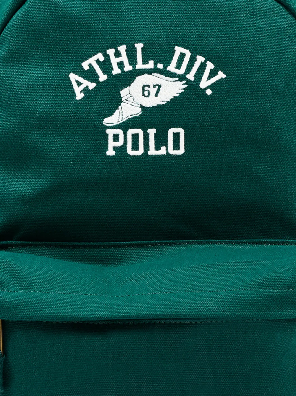 POLO RALPH LAUREN KIDS logo-embroidered backpack Groen