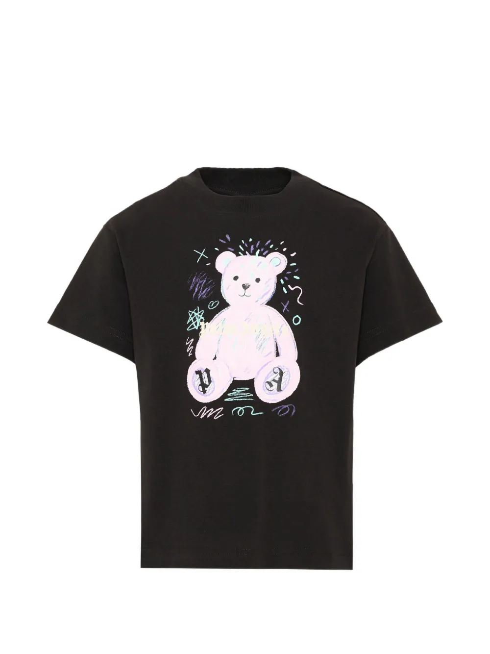Palm Angels Kids bear-print T-shirt - Nero