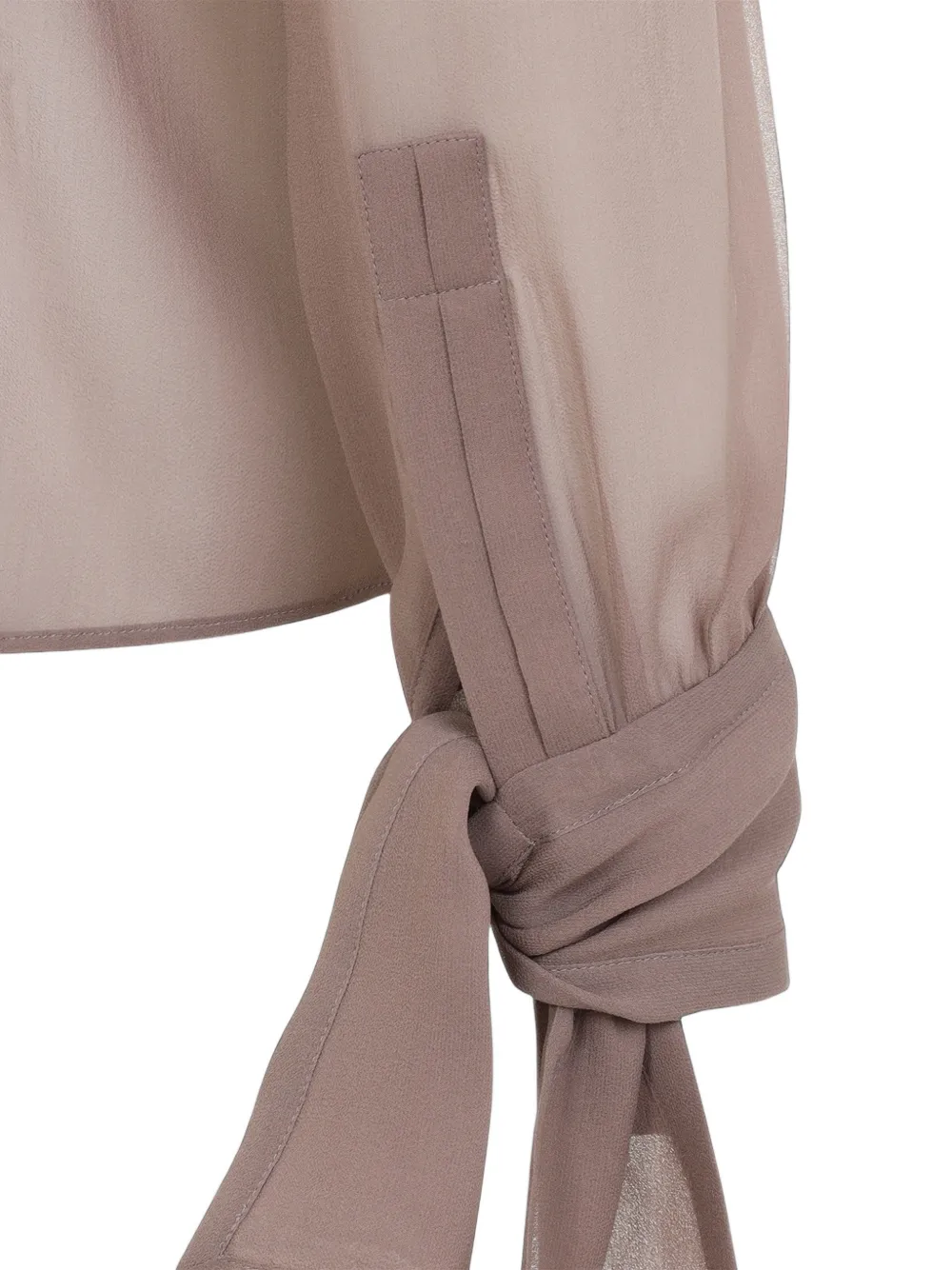 Saint Laurent Lavallière silk blouse Roze