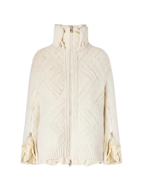 Ermanno Scervino cable-knit layered jacket