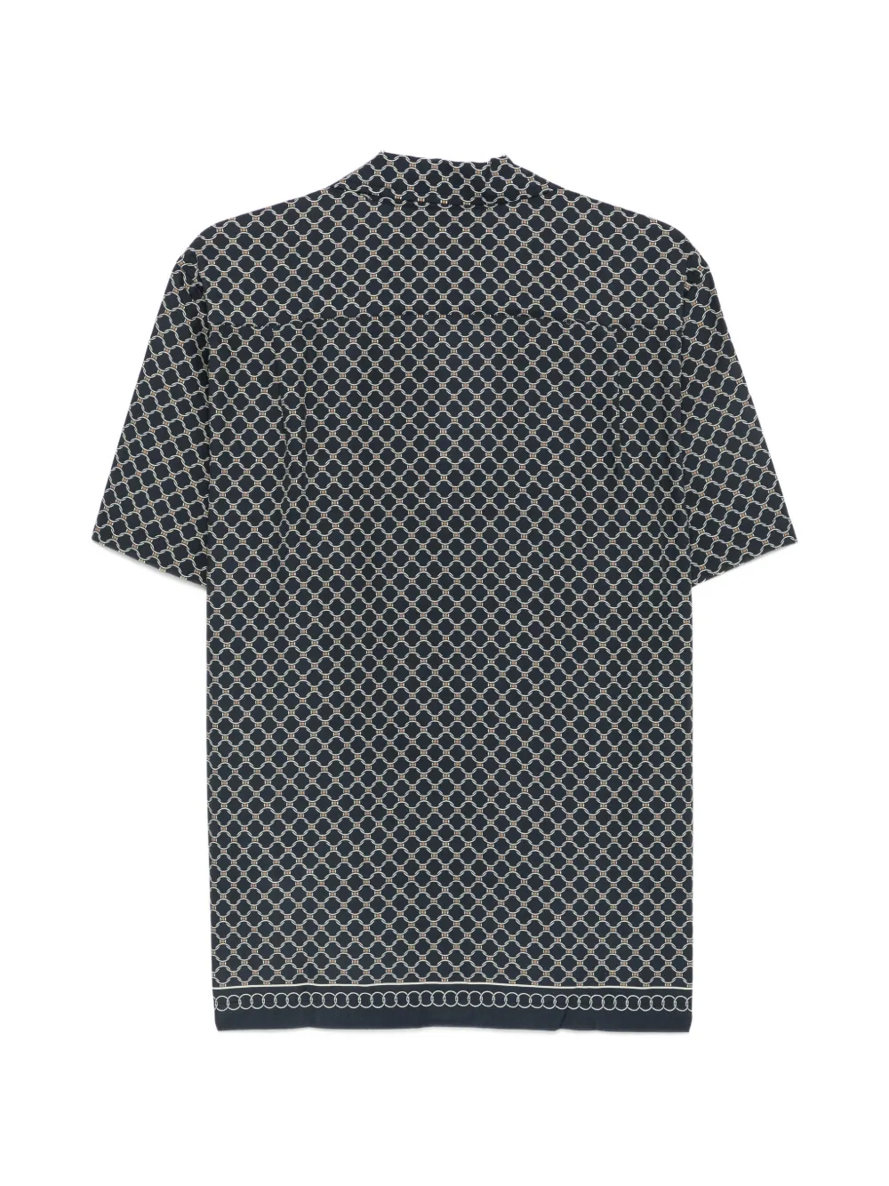 Orlebar Brown Overhemd met geometrische print Blauw