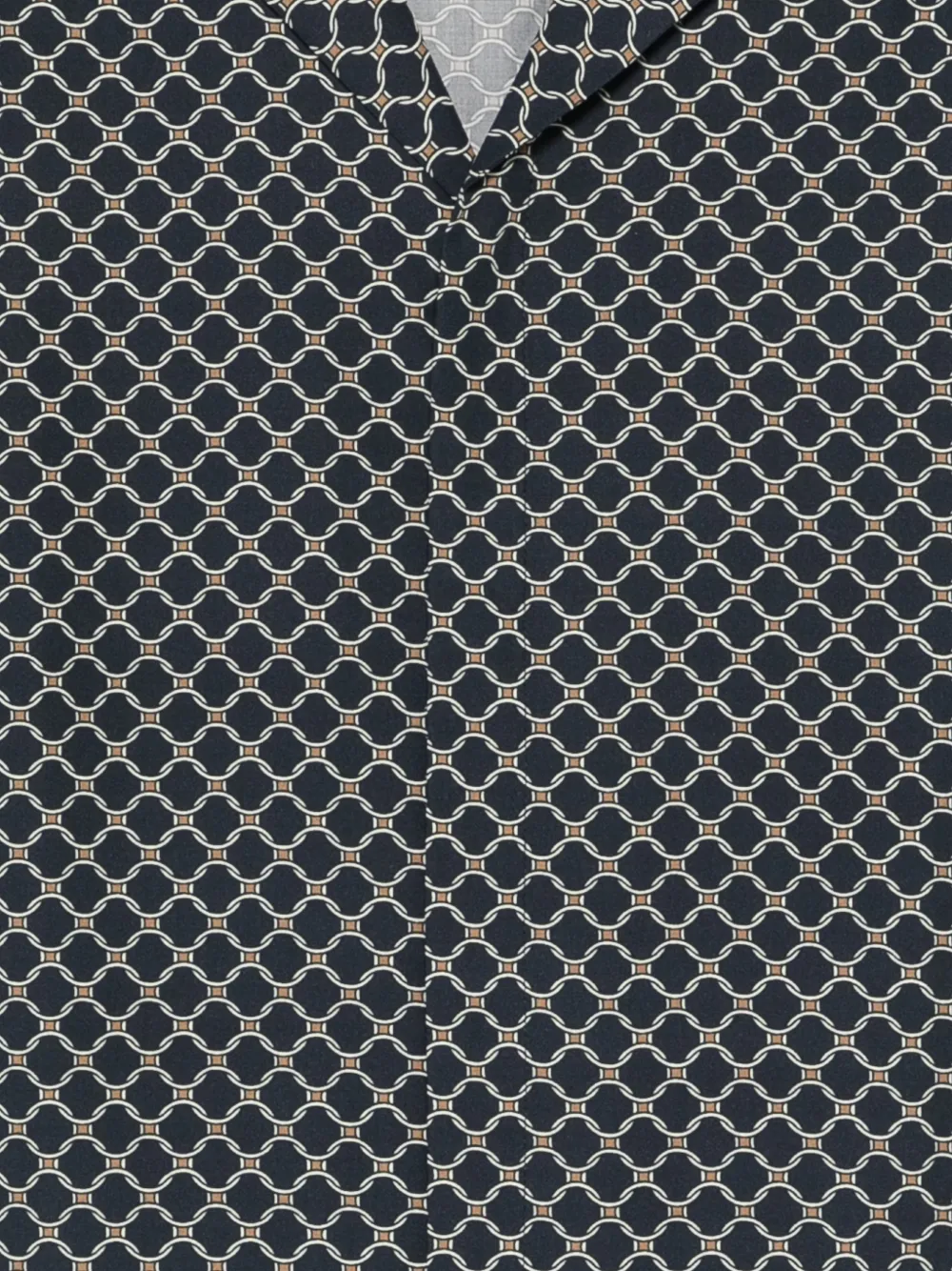 Orlebar Brown Overhemd met geometrische print Blauw