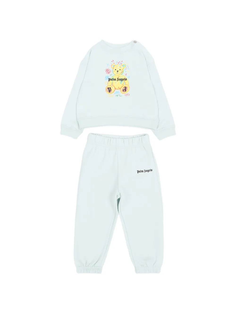 Palm Angels Kids Bear-print tracksuit (set of two) - Blu
