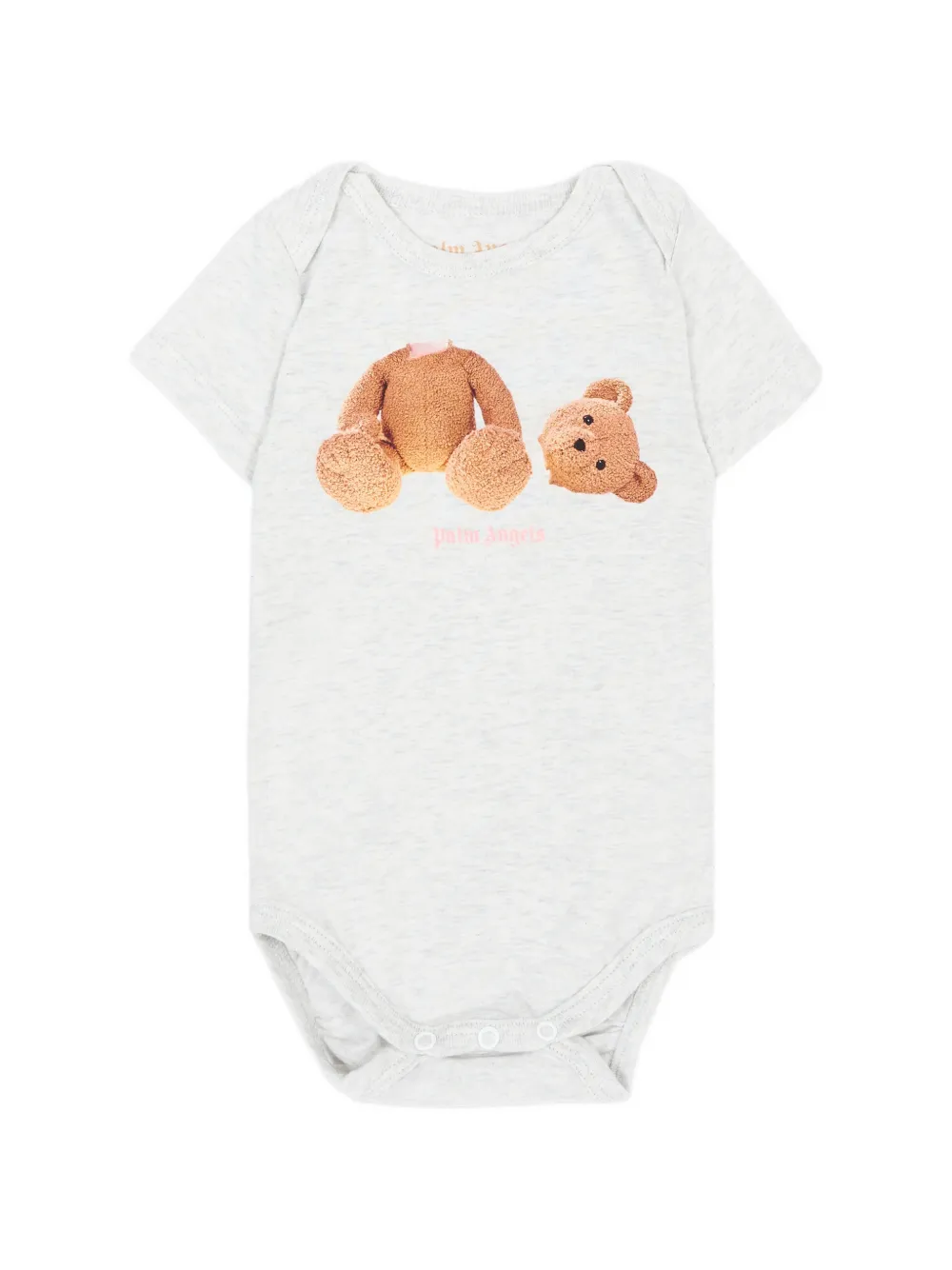 Palm Angels Kids Drie rompers met beerprint Roze