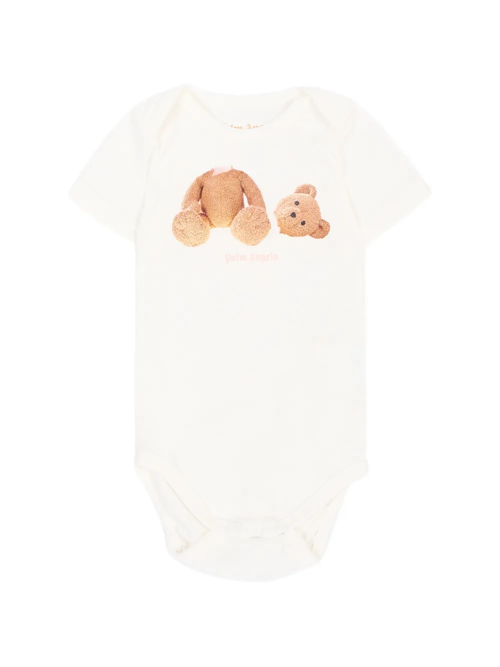 Palm Angels Kids Drie rompers met beerprint Roze