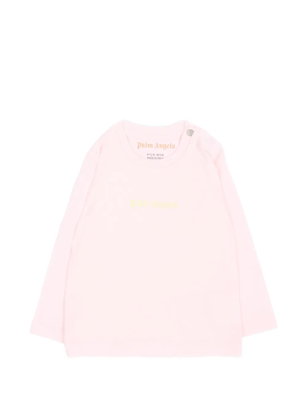 Palm Angels Kids logo-print long-sleeve T-shirt - Rosa