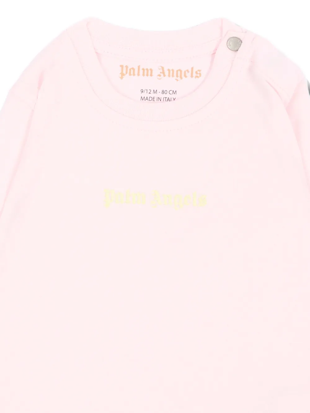 Palm Angels Kids T-shirt met lange mouwen en logo-print Roze