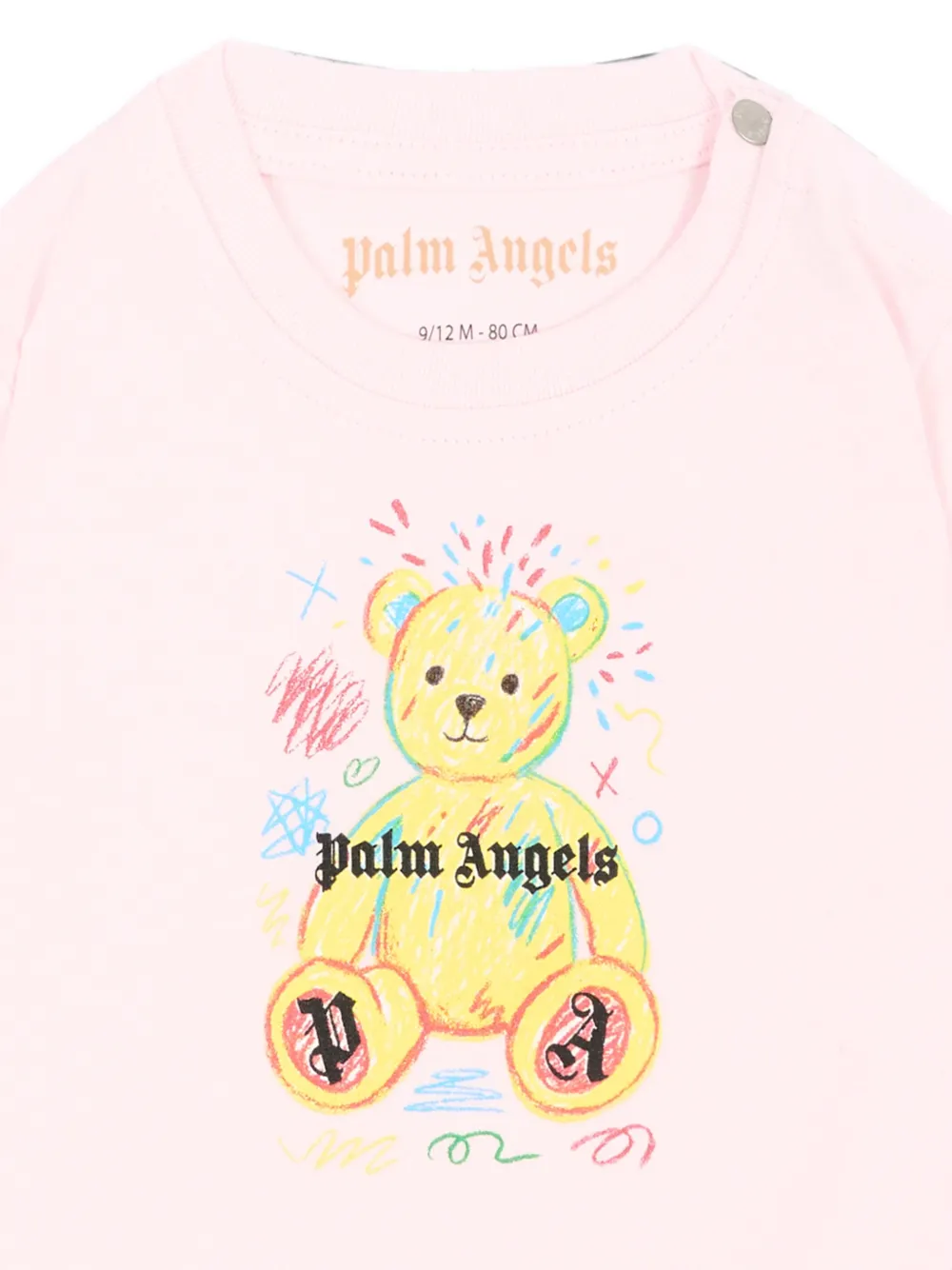 Palm Angels Kids T-shirt met teddybeerprint Roze