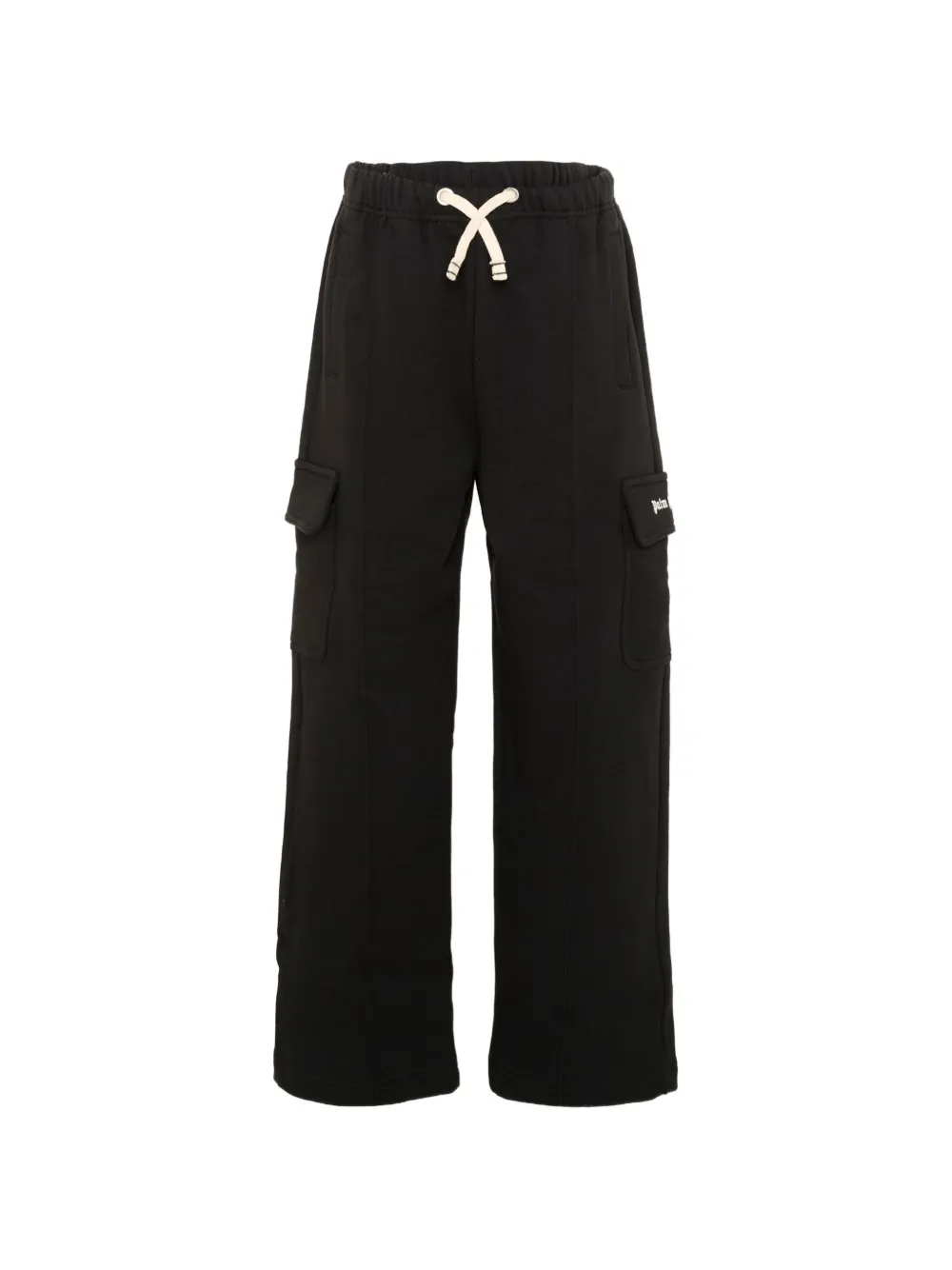 Palm Angels Kids logo-print drawstring trousers - Nero