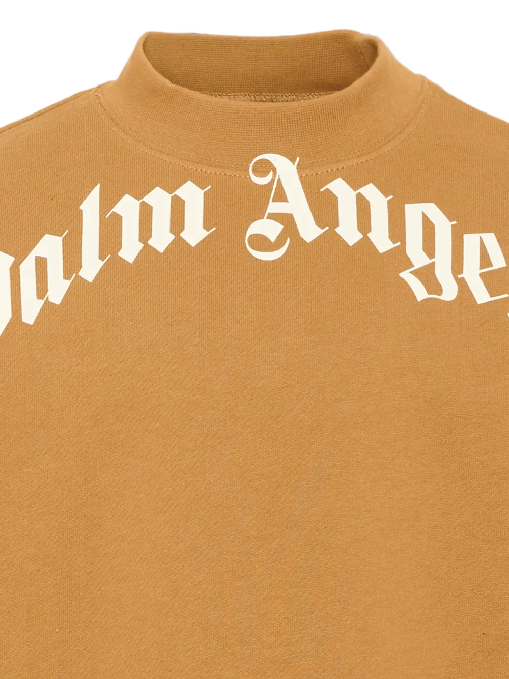 Palm Angels Kids Sweater met logoprint Beige