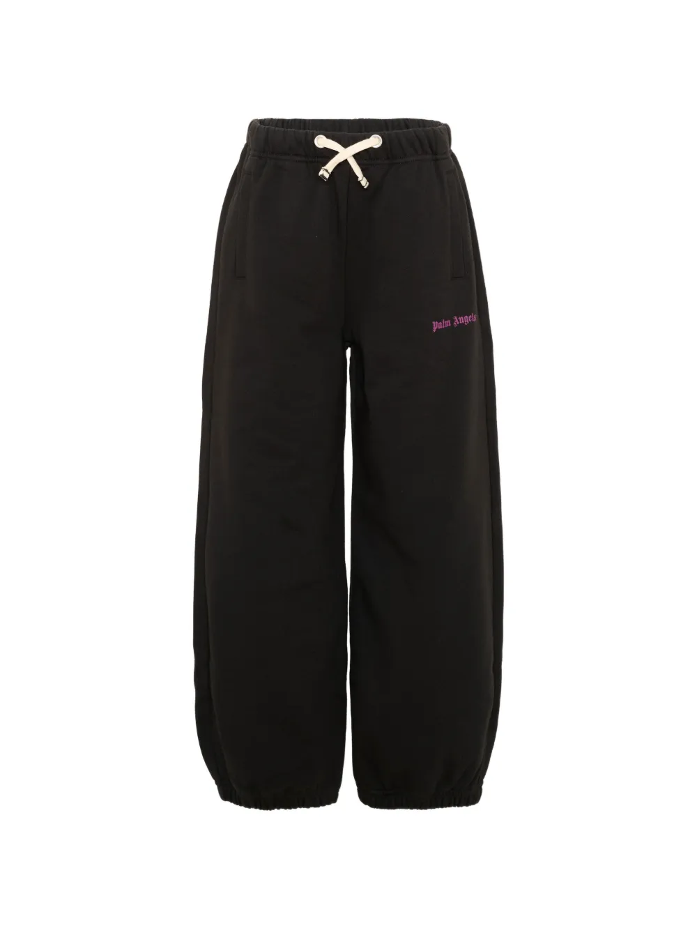 Palm Angels Kids logo-print drawstring track pants - Nero