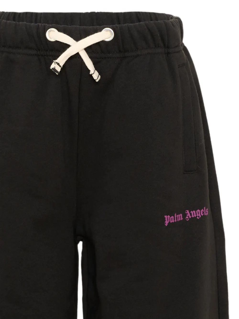 Palm Angels Kids Trainingsbroek met logoprint en trekkoord Zwart