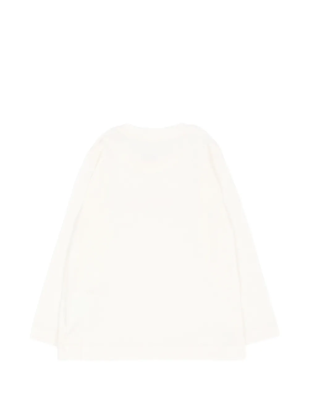 Palm Angels Kids T-shirt met lange mouwen en logo-print Beige