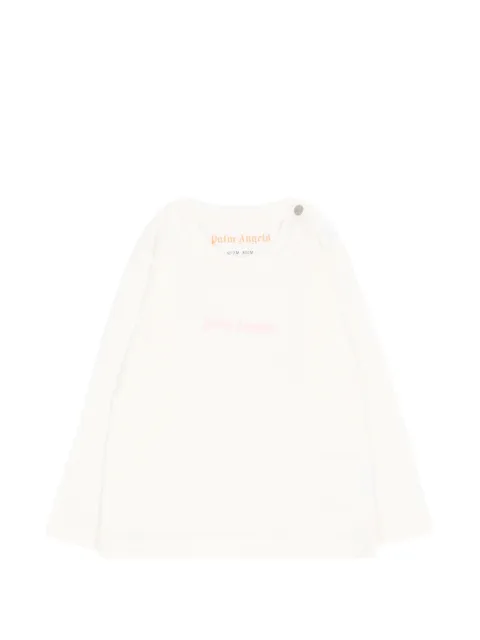 Palm Angels Kids logo-print long-sleeve T-shirt