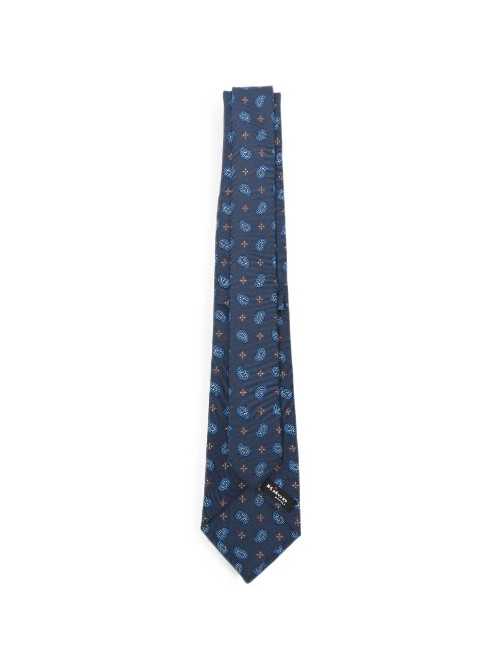 Kiton Stropdas met paisley-print Blauw