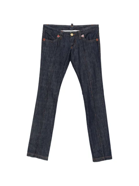 DSQUARED2 2000s pin-tuck jeans