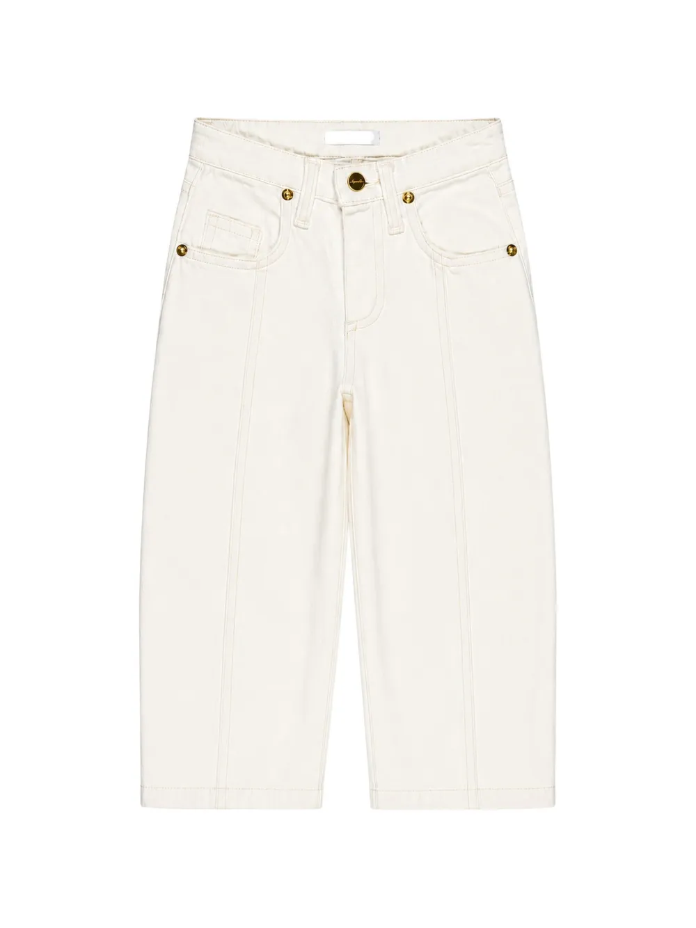 Miss Grant Kids seam-detail five-pocket jeans - Bianco