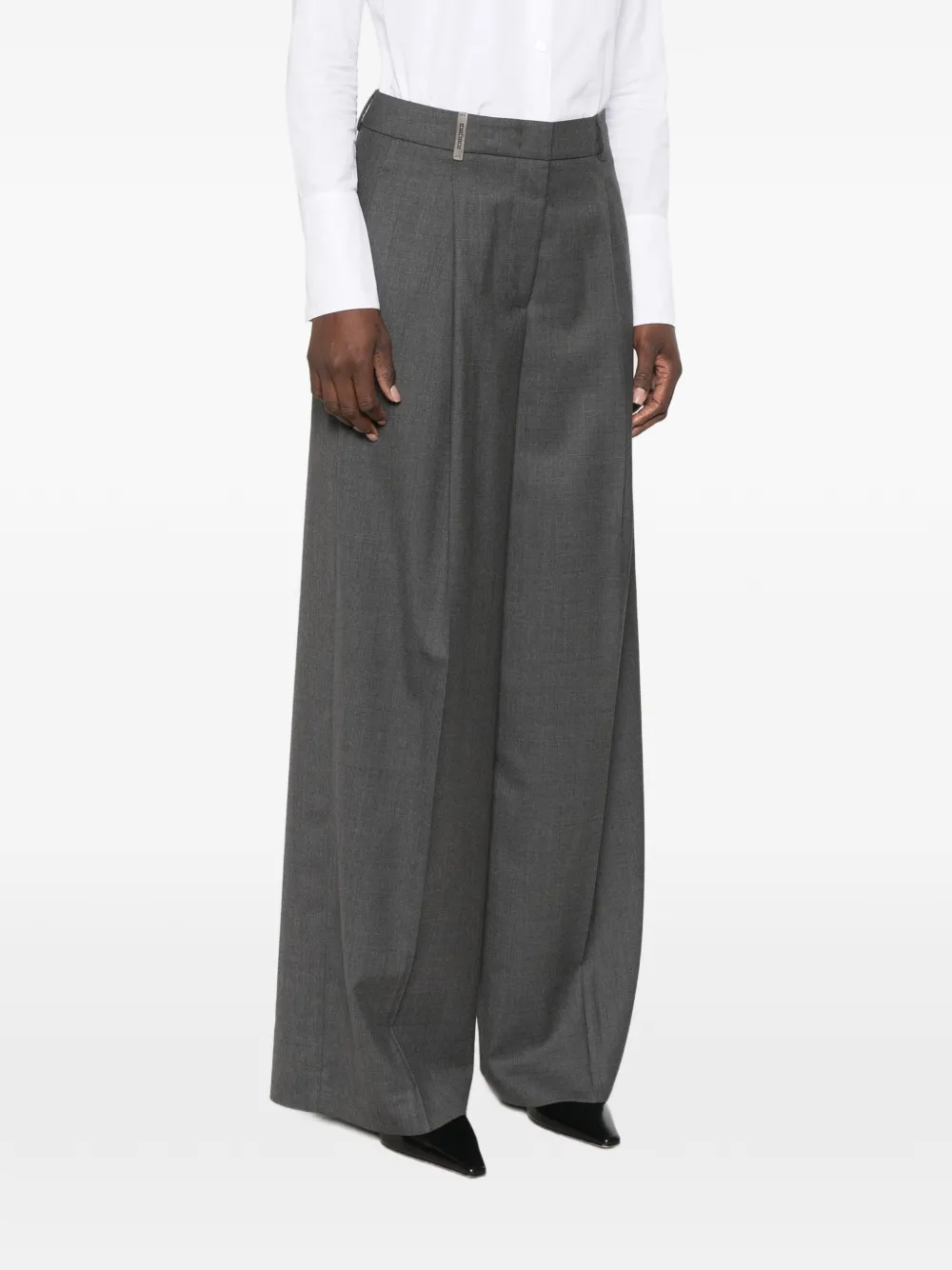 Peserico pleated wide-leg trousers