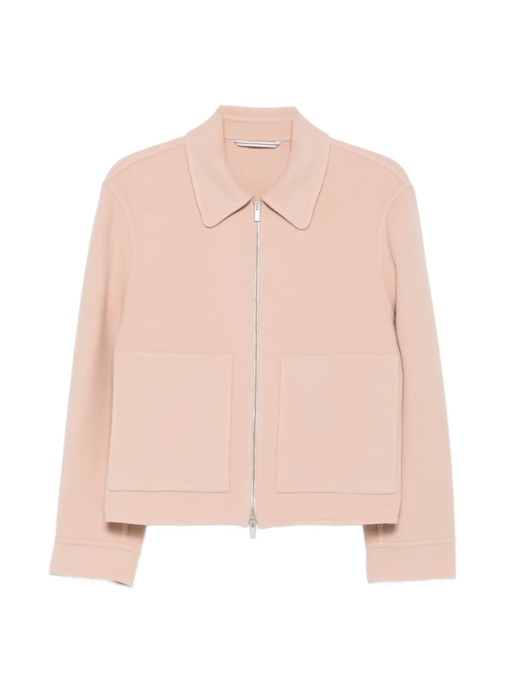 Peserico zip-up collared jacket · 40