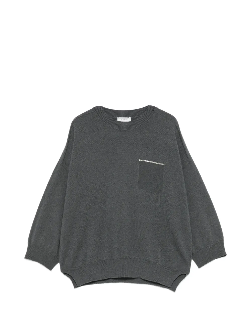 Peserico Maglione con decorazione - Grigio