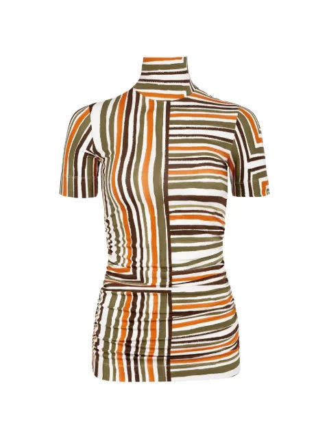 Silvia Tcherassi Leiza striped ruched T-shirt