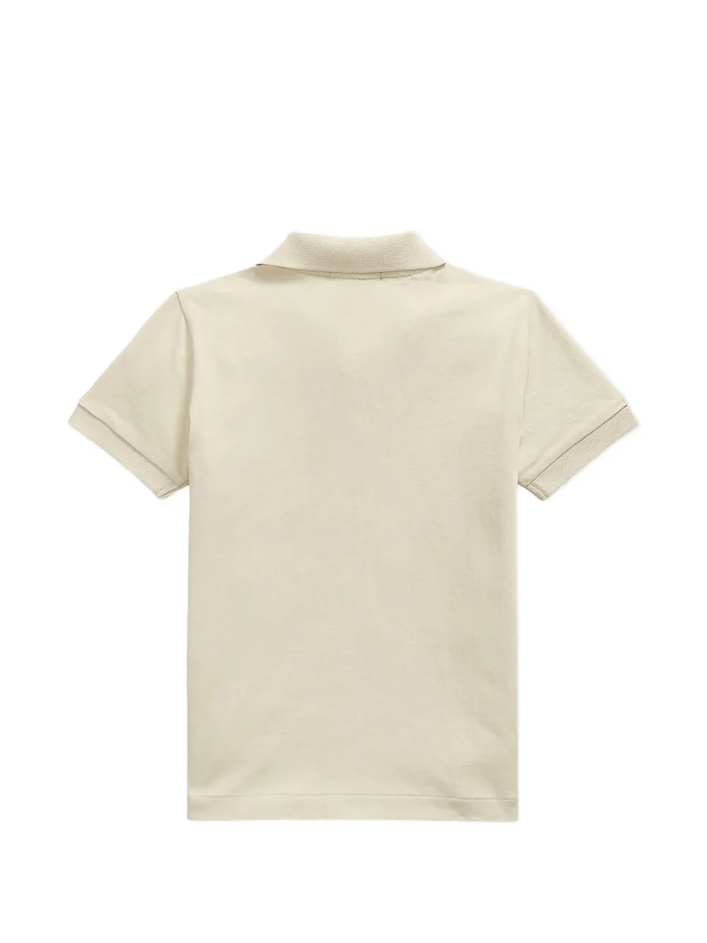 POLO RALPH LAUREN KIDS embroidered-logo pocket polo shirt Beige