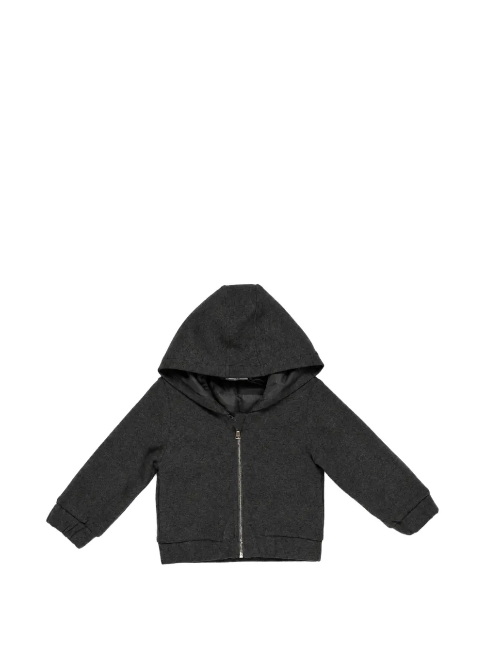 Miss Grant Kids x U+E hooded zip-up jacket - Grau
