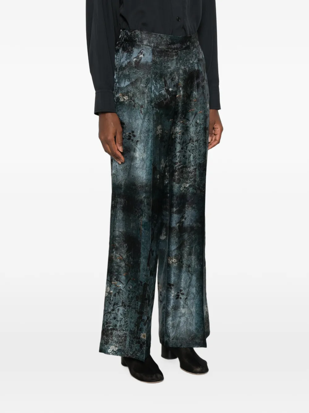 Pierre-Louis Mascia Broek met wijde pijpen Blauw