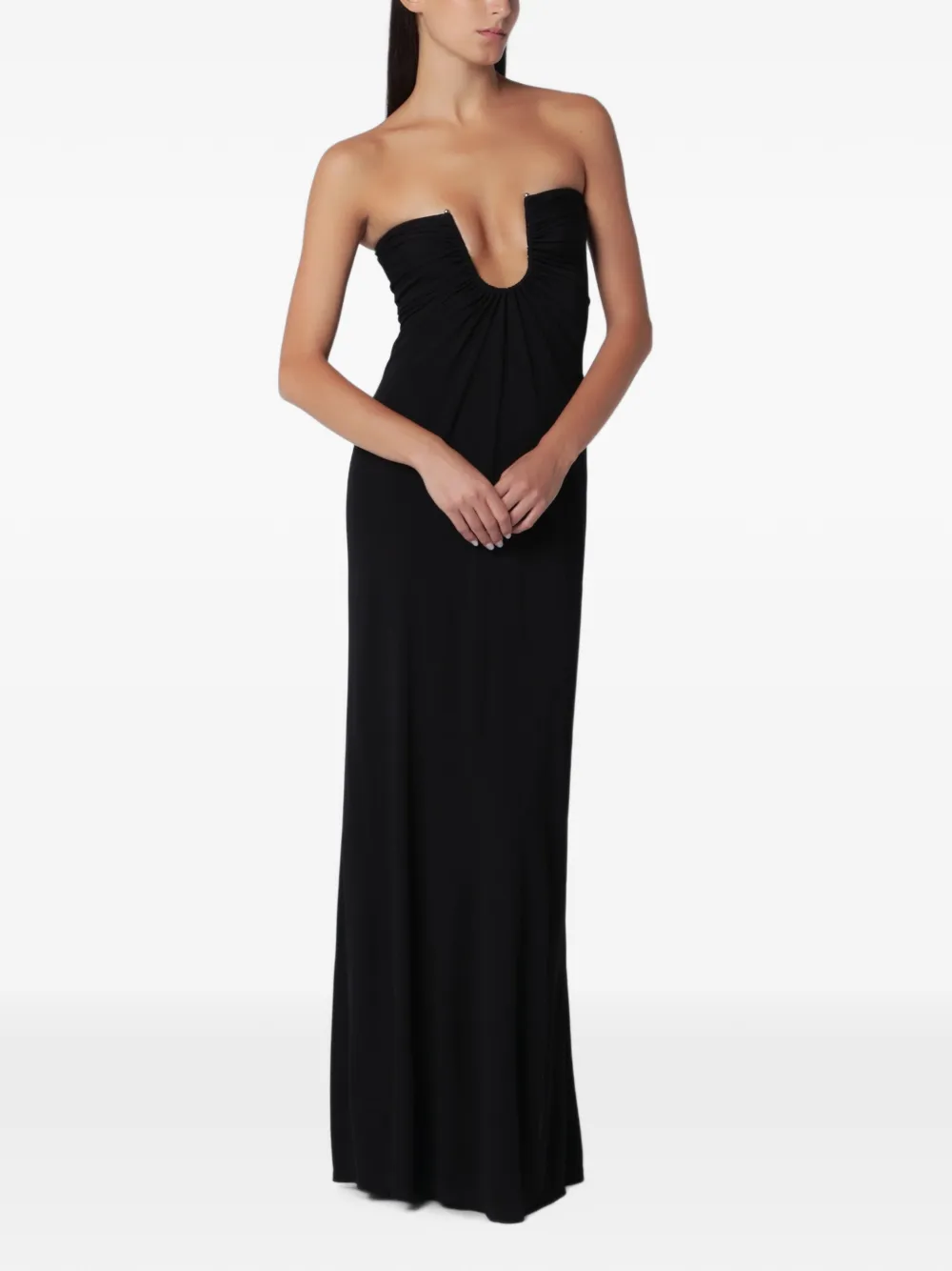 Christopher Esber Strapless jurk Zwart