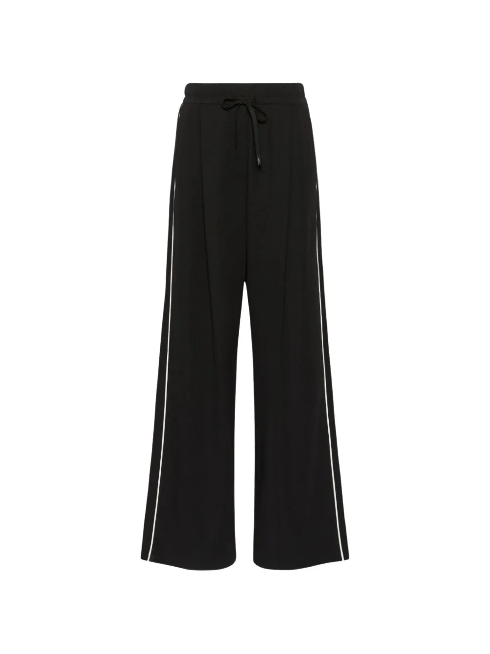 Weekend Max Mara wide-fit Milano-knit jersey trousers - black - Nero