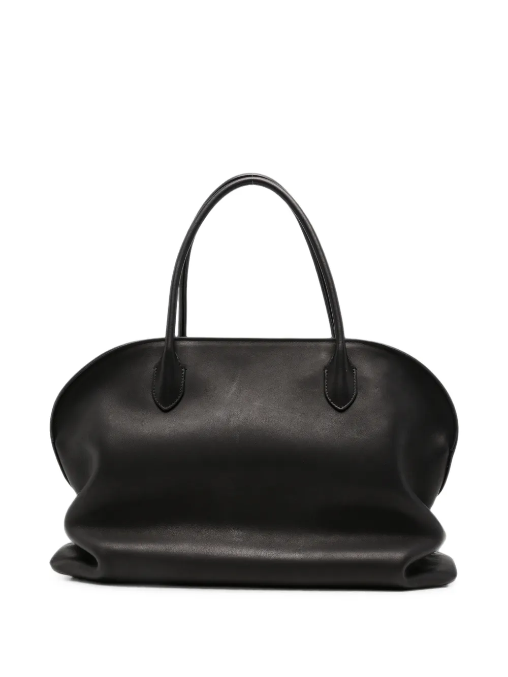 The Row Margaux 15 leather tote bag - Nero