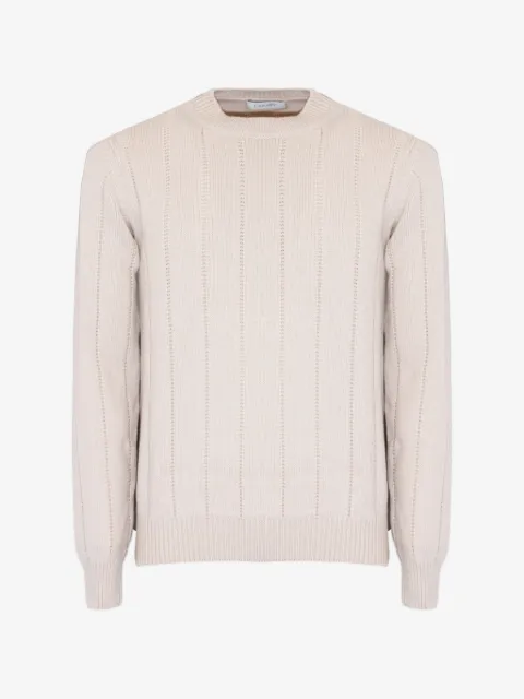 Cruciani ribbed-knit crew-neck sweater