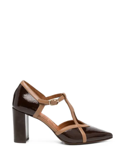 Chie Mihara Aware T-bar patent leather heeled pumps