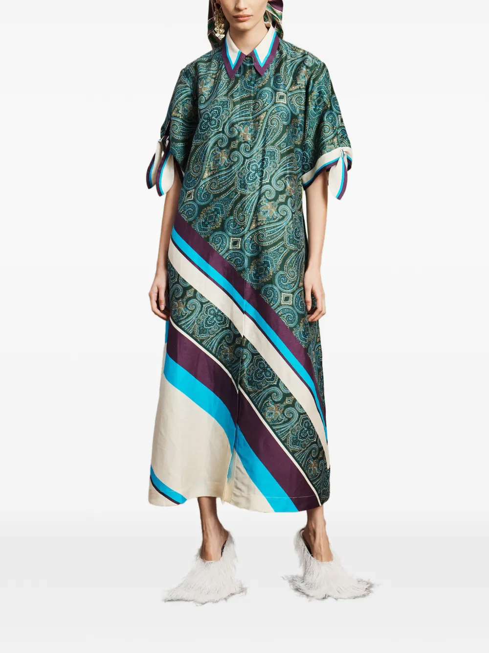ALEMAIS Joni shirtdress Groen