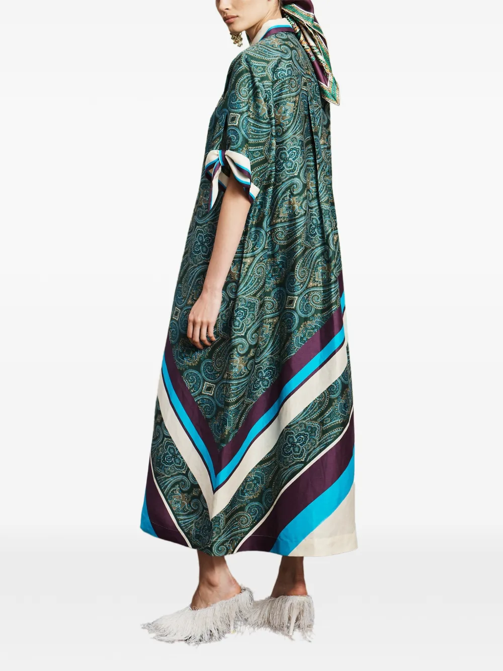 ALEMAIS Joni blousejurk Groen
