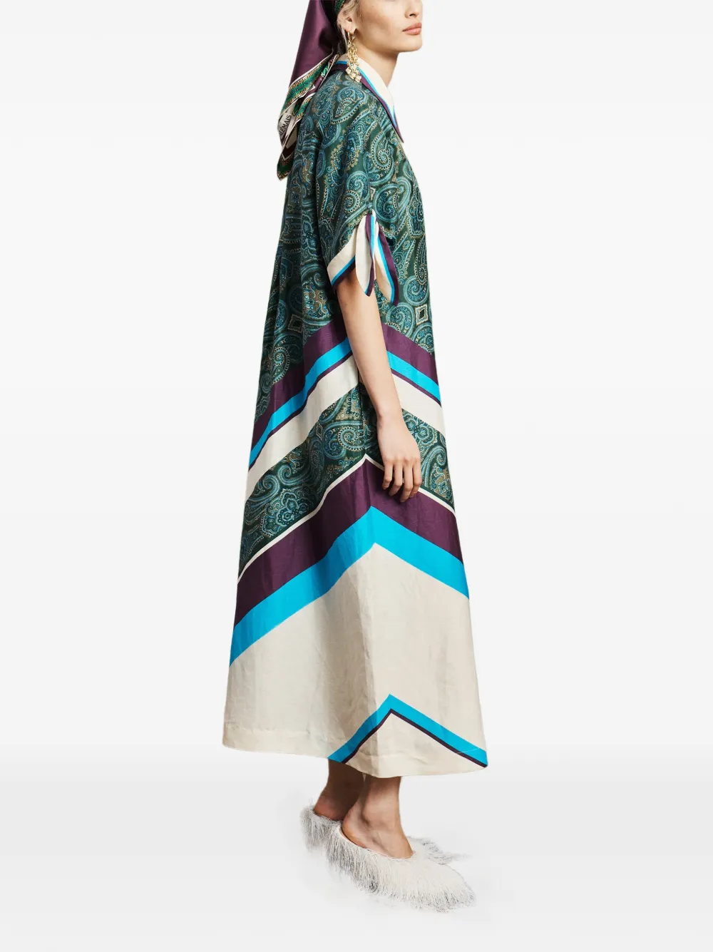 ALEMAIS Joni blousejurk Groen