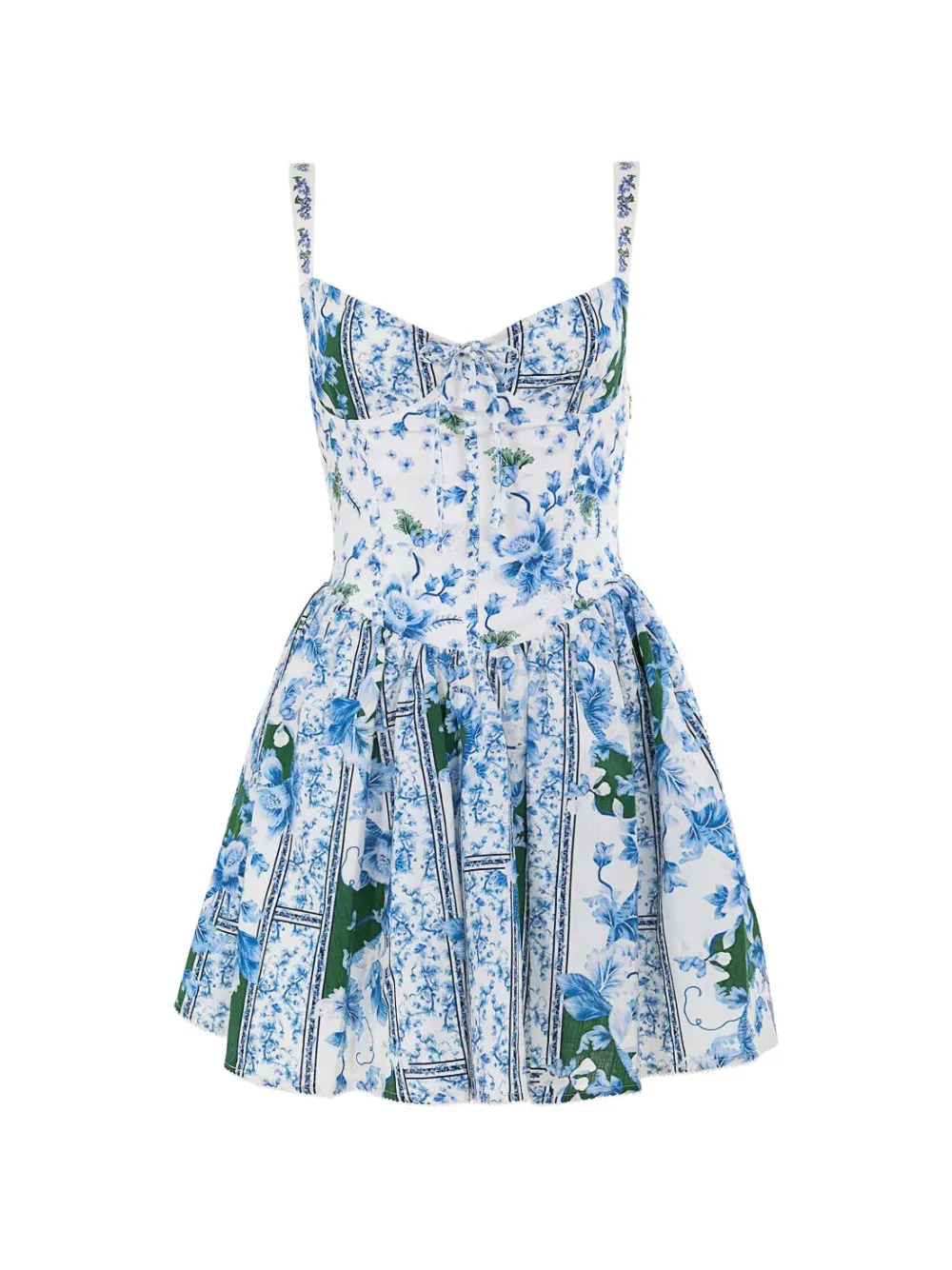 Agua Bendita Nader Spring floral-print mini dress - Bianco