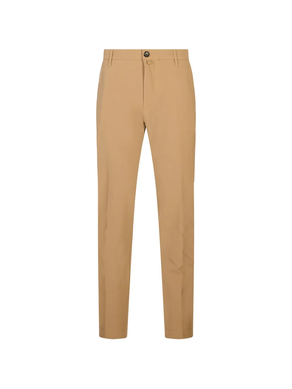 Jacob Cohën logo-patch straight-leg trousers - Marrone