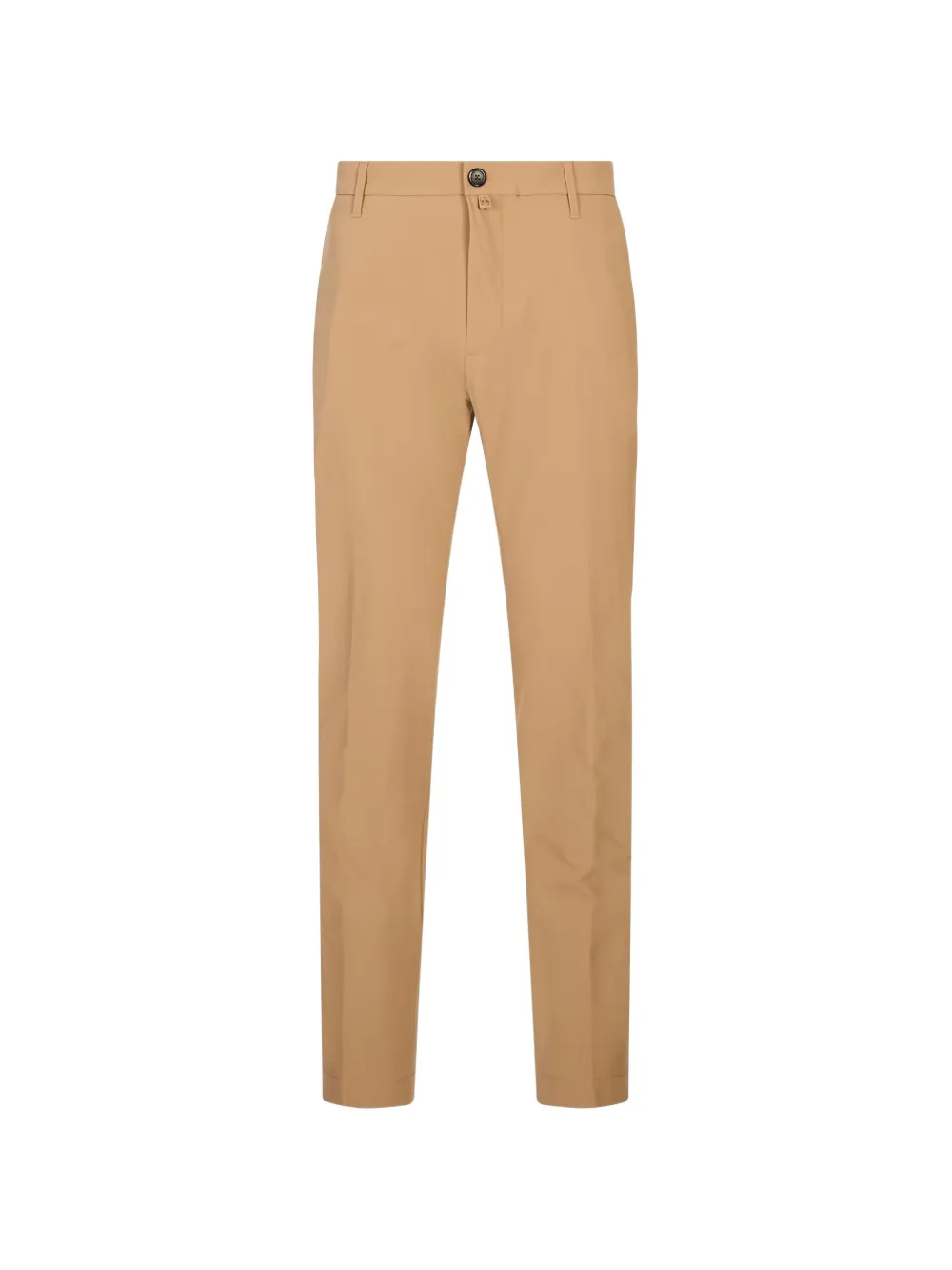Jacob Cohën logo-patch straight-leg trousers - Marrone