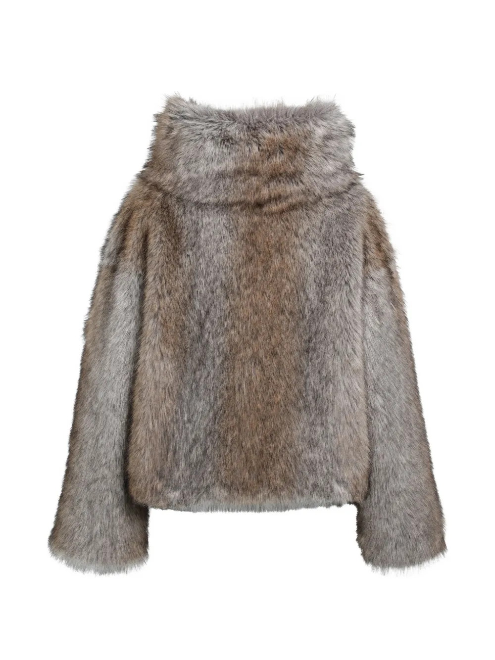 BB Couture Brigitte jack van imitatiebont Grijs