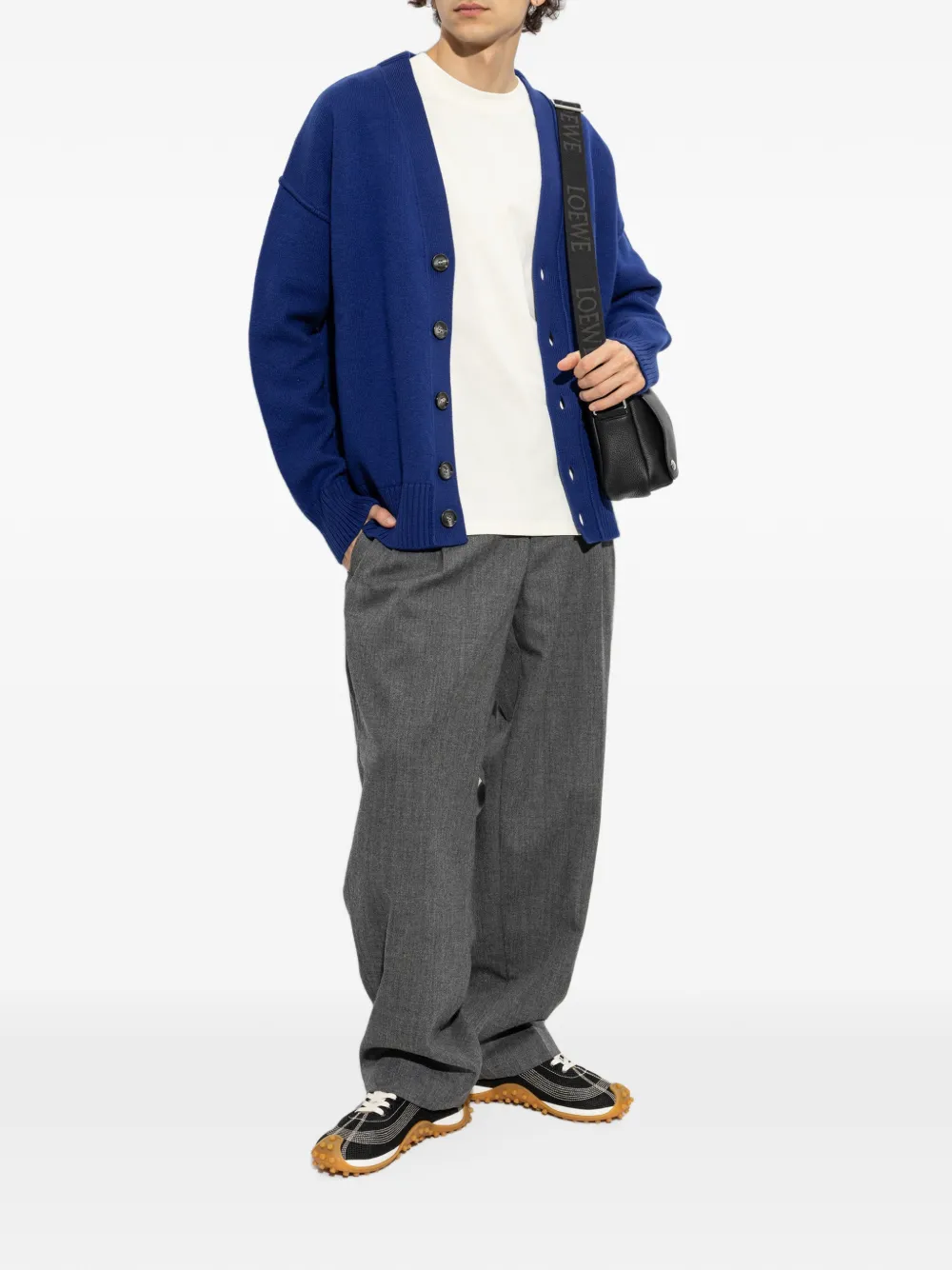 AMI Paris Vest van natuurlijke wol met Ami de Coeur Blauw