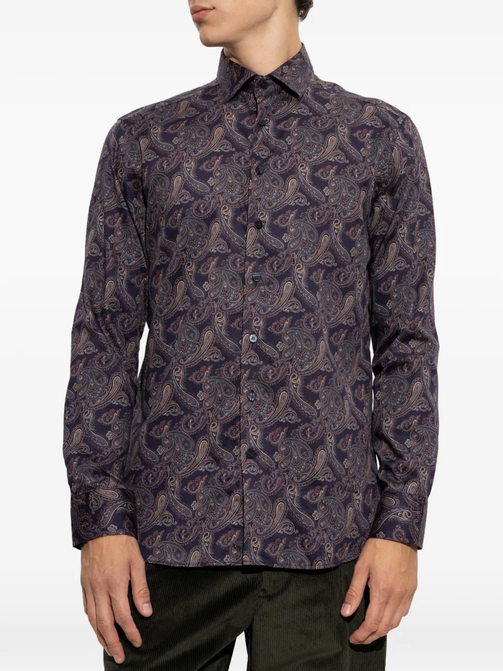 ETRO Overhemd met paisley-print Paars