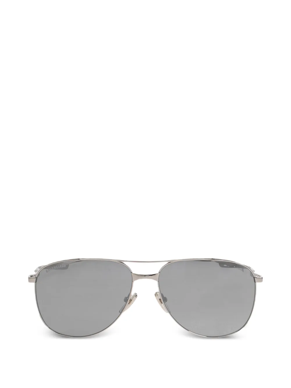 Balenciaga Monday pilot sunglasses in light ruthenium - Argento