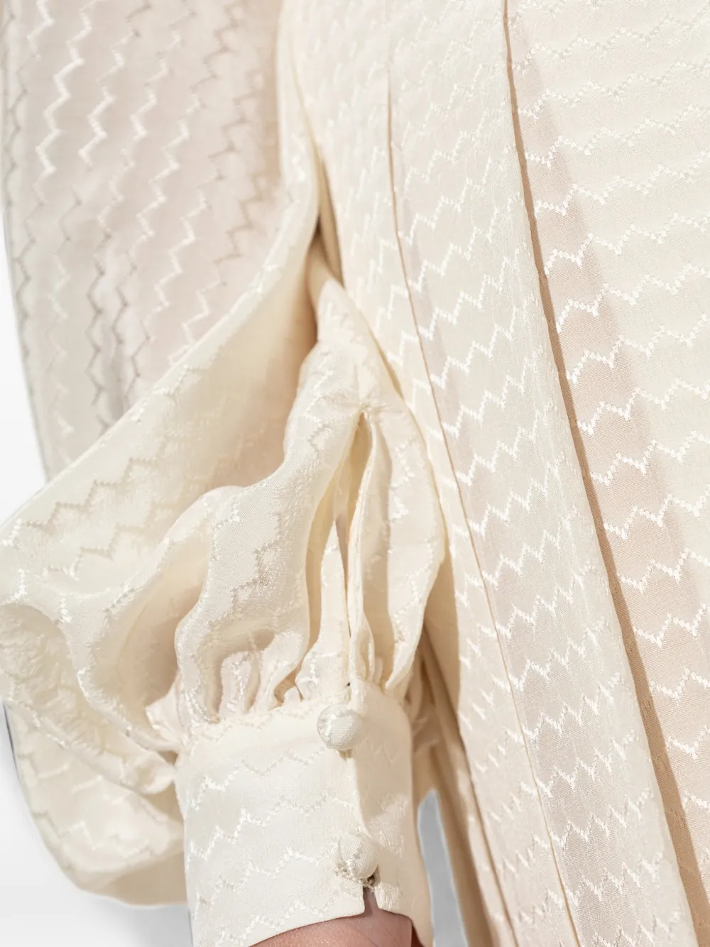 FENDI Zijden jurk Beige