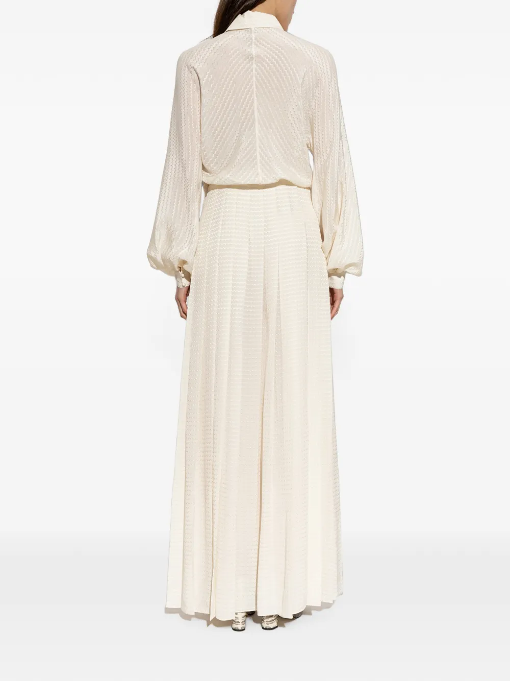 FENDI Zijden jurk Beige