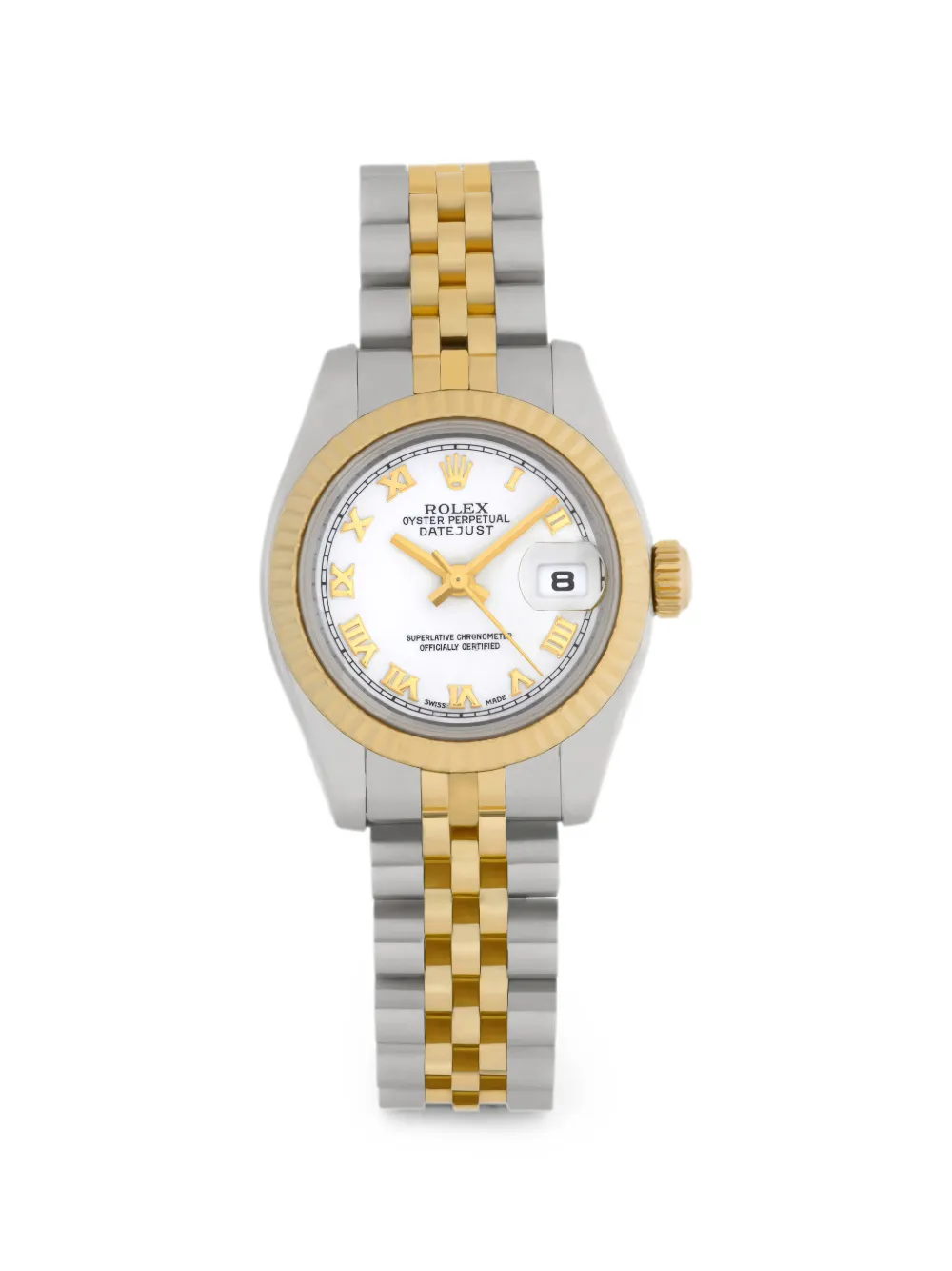 Rolex Datejust fluted bezel 26mm watch - Weiß