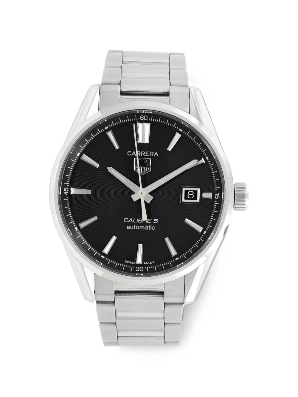TAG Heuer Pre-Owned Carrera Calibre 5 39mm watch - Schwarz