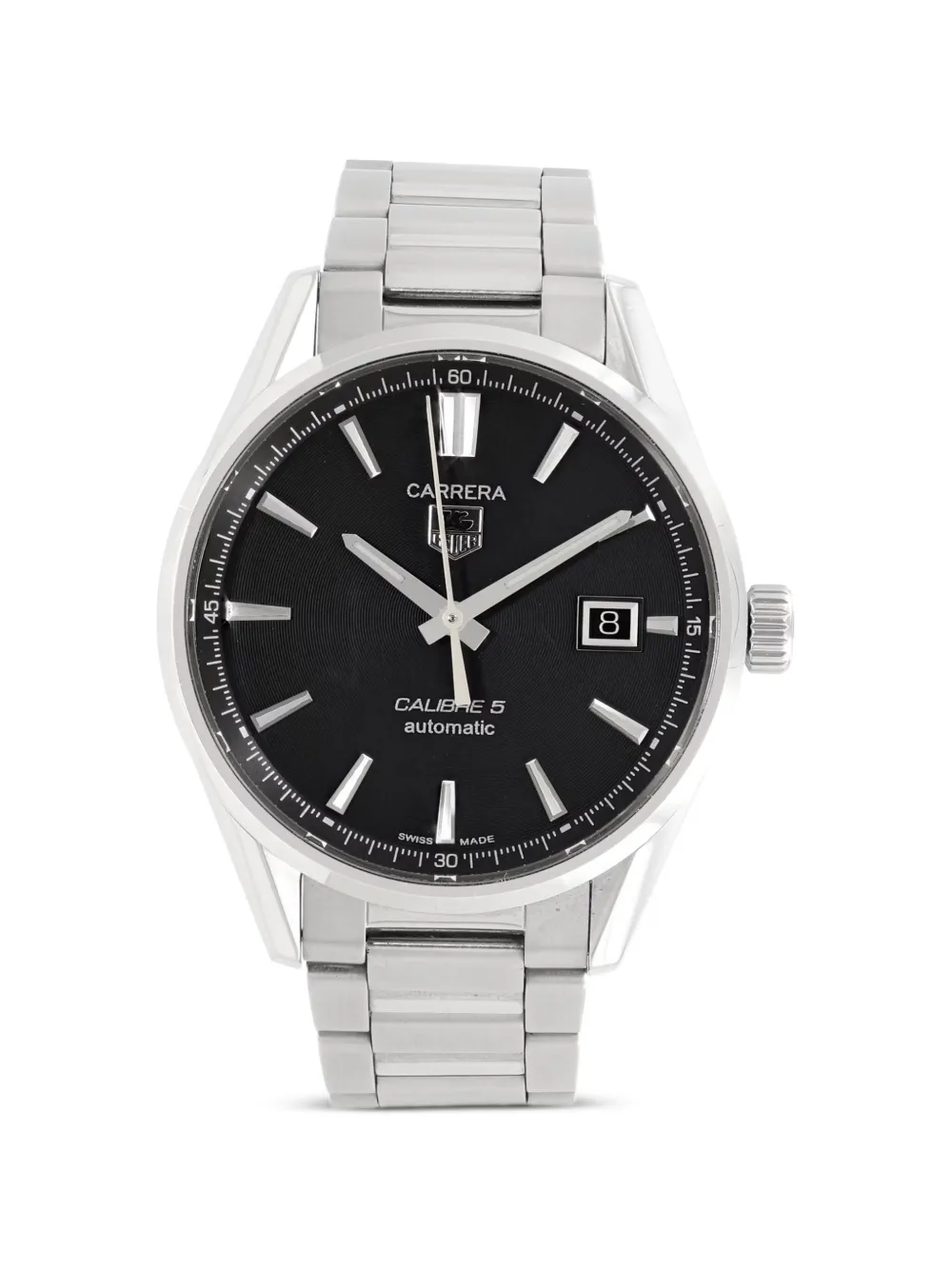 TAG Heuer Pre-Owned Carrera Calibre 5 39mm watch - Schwarz