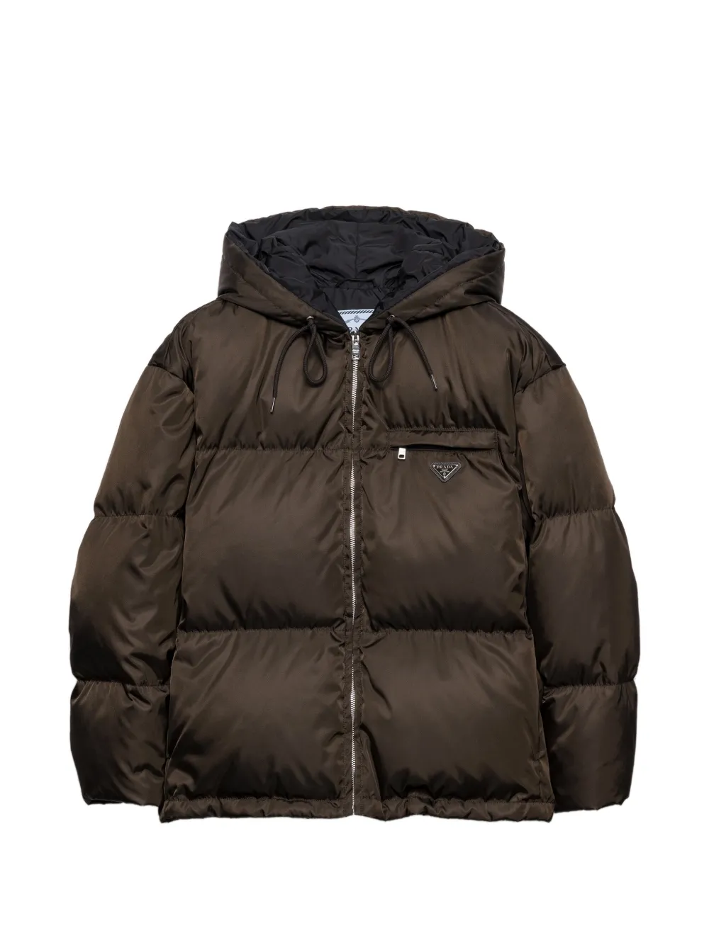 Prada Re-Nylon down jacket - Marrone