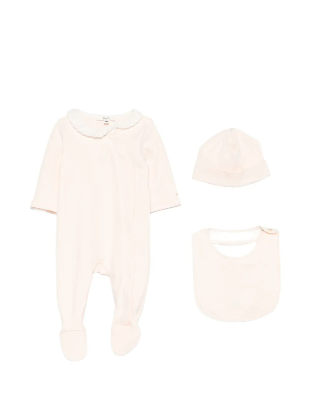 Chloé Kids Tutine con ruches (3 pezzi) - Rosa